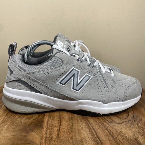 New Balance 608 v5 Team Away Grey Mens Grey White Size 9 2E Wide Athletic Shoes - Picture 1 of 10